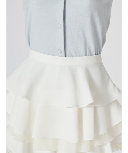 SNIDEL(スナイデル)の「【WEB限定】レイヤードフリルスカショーパン(その他パンツ・レディース・ブラック/ホワイト・0/1)」の11枚目の写真