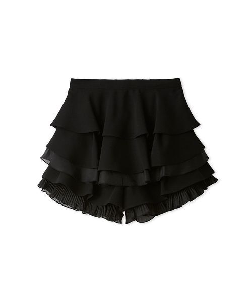 SNIDEL(スナイデル)の「【WEB限定】レイヤードフリルスカショーパン(その他パンツ・レディース・ブラック/ホワイト・0/1)」の7枚目の写真
