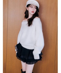 SNIDEL（スナイデル）の「【WEB限定】レイヤードフリルスカショーパン（その他パンツ）」
