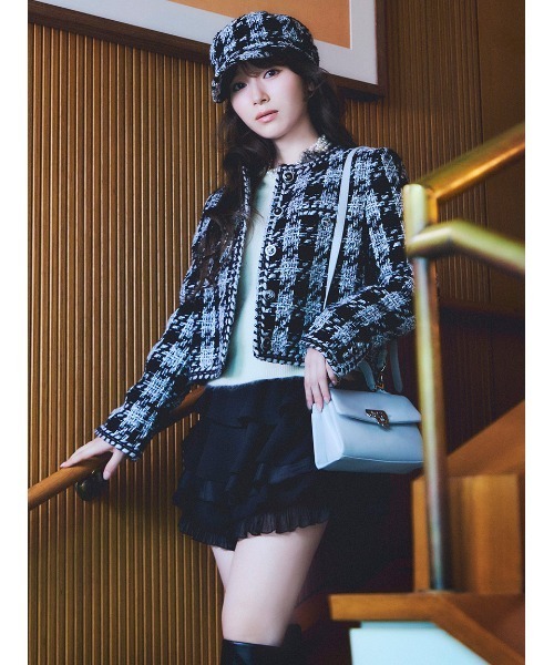 SNIDEL(スナイデル)の「【WEB限定】レイヤードフリルスカショーパン(その他パンツ・レディース・ブラック/ホワイト・0/1)」の15枚目の写真