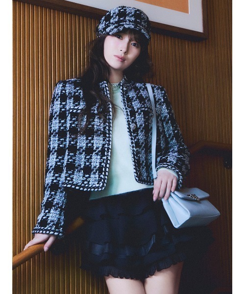 SNIDEL(スナイデル)の「【WEB限定】レイヤードフリルスカショーパン(その他パンツ・レディース・ブラック/ホワイト・0/1)」の16枚目の写真