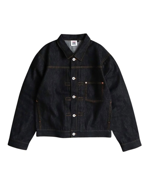 VISION STREET WEAR(ヴィジョンストリートウェア)の「Rigid Denim Jacket / リジットデニムジャケット(デニムジャケット・メンズ・ブラック/ネイビー・L)」の4枚目の写真