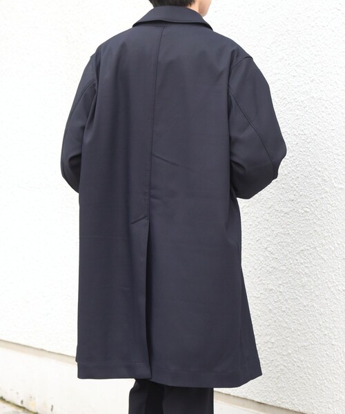 SHIPS any(シップス エニィ)の「〈撥水/手洗い可能〉CALNAVA(R) ステンカラー コート◆(ステンカラーコート・メンズ・チャコールグレー/ネイビー・SMALL/MEDIUM/LARGE/X-LARGE)」の7枚目の写真