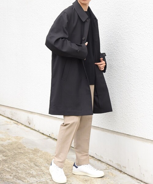 SHIPS any(シップス エニィ)の「〈撥水/手洗い可能〉CALNAVA(R) ステンカラー コート◆(ステンカラーコート・メンズ・チャコールグレー/ネイビー・SMALL/MEDIUM/LARGE/X-LARGE)」の10枚目の写真