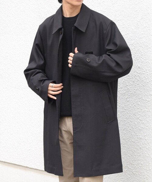SHIPS any(シップス エニィ)の「〈撥水/手洗い可能〉CALNAVA(R) ステンカラー コート◆(ステンカラーコート・メンズ・チャコールグレー/ネイビー・SMALL/MEDIUM/LARGE/X-LARGE)」の11枚目の写真