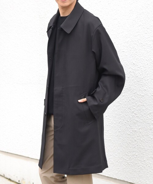SHIPS any(シップス エニィ)の「〈撥水/手洗い可能〉CALNAVA(R) ステンカラー コート◆(ステンカラーコート・メンズ・チャコールグレー/ネイビー・SMALL/MEDIUM/LARGE/X-LARGE)」の12枚目の写真