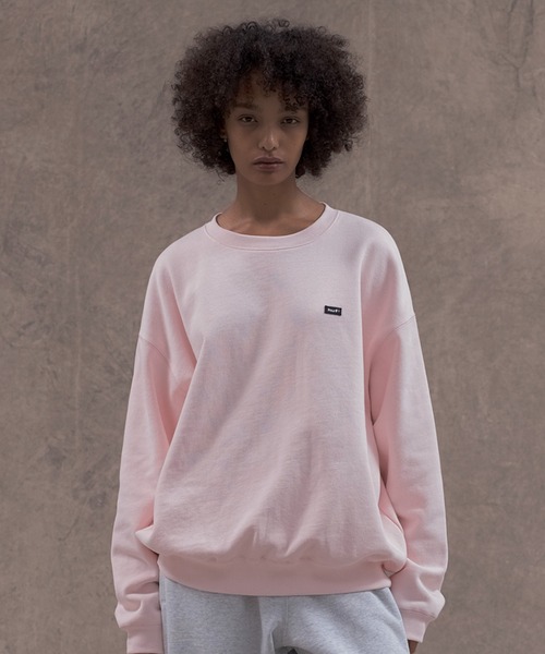 HUF(ハフ)の「huf eightynine FLEECE CREW(スウェット・メンズ・ブラック/アッシュグレー/オリーブ/ライトピンク・XXL/XL/L/M/S)」の1枚目の写真