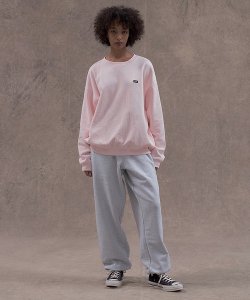 HUF(ハフ)の「huf eightynine FLEECE CREW(スウェット・メンズ・ブラック/アッシュグレー/オリーブ/ライトピンク・XXL/XL/L/M/S)」の14枚目の写真