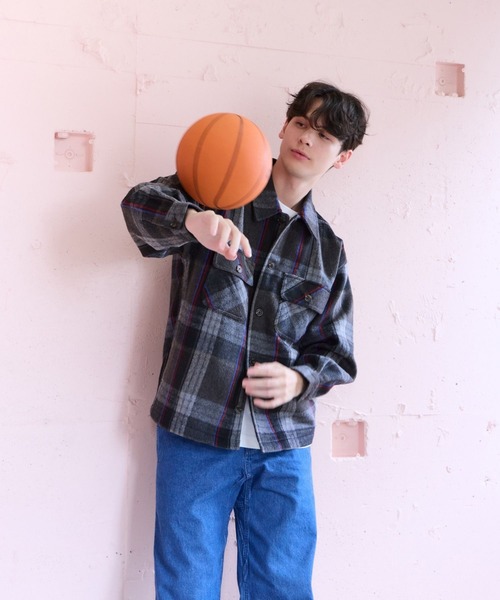 GLOBAL WORK(グローバルワーク)の「【BEVERLY HILLS POLO CLUB】UNISEX/シャギーチェックシャツ/685512(シャツ/ブラウス・メンズ・ブラウン/グレー/グリーン・SMALL/MEDIUM/LARGE)」の13枚目の写真