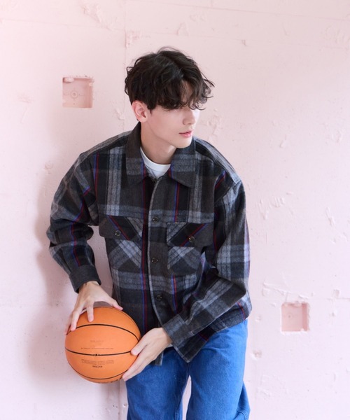 GLOBAL WORK(グローバルワーク)の「【BEVERLY HILLS POLO CLUB】UNISEX/シャギーチェックシャツ/685512(シャツ/ブラウス・メンズ・ブラウン/グレー/グリーン・SMALL/MEDIUM/LARGE)」の17枚目の写真