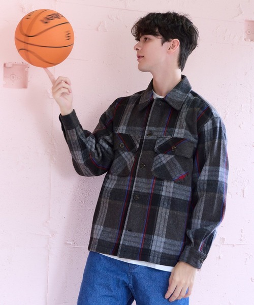 GLOBAL WORK(グローバルワーク)の「【BEVERLY HILLS POLO CLUB】UNISEX/シャギーチェックシャツ/685512(シャツ/ブラウス・メンズ・ブラウン/グレー/グリーン・SMALL/MEDIUM/LARGE)」の20枚目の写真