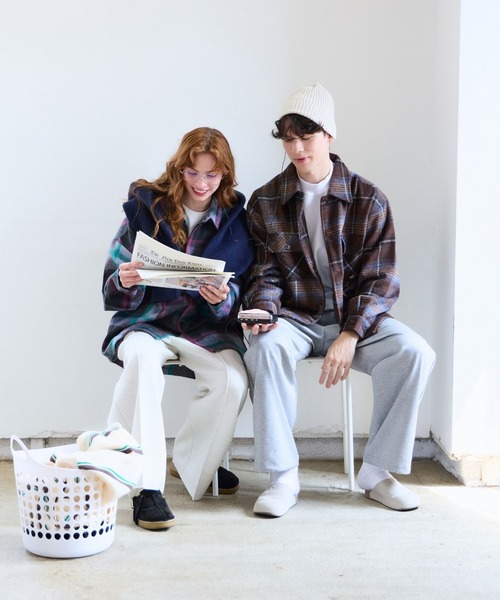 GLOBAL WORK(グローバルワーク)の「【BEVERLY HILLS POLO CLUB】UNISEX/シャギーチェックシャツ/685512(シャツ/ブラウス・メンズ・ブラウン/グレー/グリーン・SMALL/MEDIUM/LARGE)」の21枚目の写真