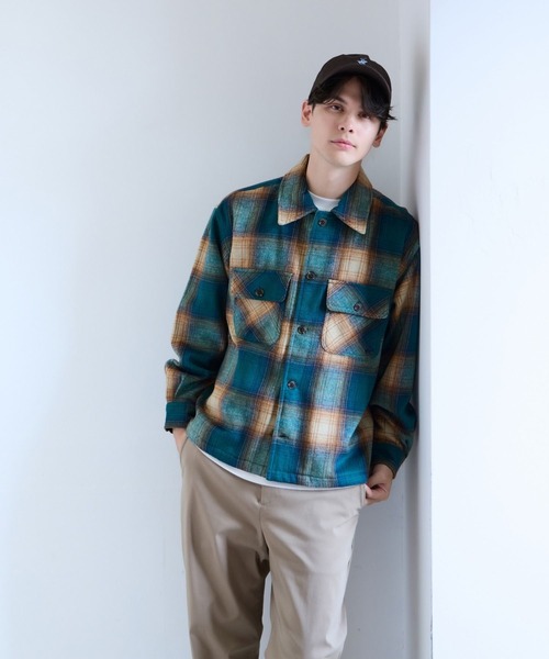 GLOBAL WORK(グローバルワーク)の「【BEVERLY HILLS POLO CLUB】UNISEX/シャギーチェックシャツ/685512(シャツ/ブラウス・メンズ・ブラウン/グレー/グリーン・SMALL/MEDIUM/LARGE)」の6枚目の写真