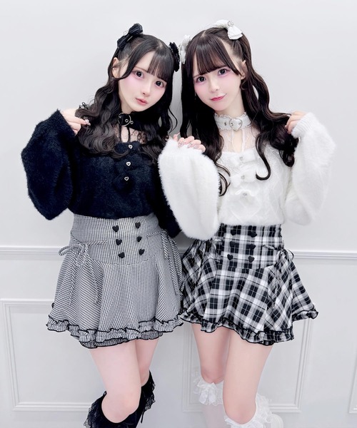 MA*RS(アメーバーマーズ)の「ハートチョーカー付き3つリボンニット(ニット/セーター・レディース・ブラック/ホワイト・FREE)」の15枚目の写真