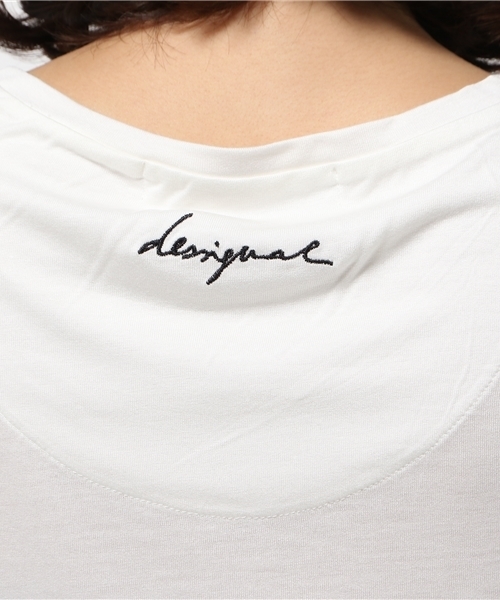 Desigual(デシグアル)の「★「Desigual/デシグアル」斜めティアードヘムタンクトップ(Tシャツ/カットソー・レディース・ホワイト系その他・LARGE/MEDIUM/X-SMALL/X-LARGE/SMALL/XX-LARGE)」の4枚目の写真