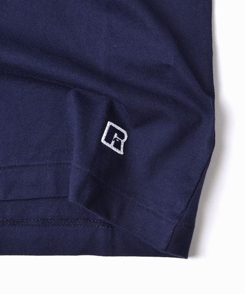 SHIPS(シップス)の「SC: RUSSEL ATHLETIC(ラッセル・アスレチック)×SHIPS 別注 プリント ショートスリーブ(半袖) Tシャツ■(Tシャツ/カットソー・メンズ・ホワイト/オリーブ/ブルー/ネイビー・SMALL/MEDIUM/X-LARGE/LARGE)」の16枚目の写真