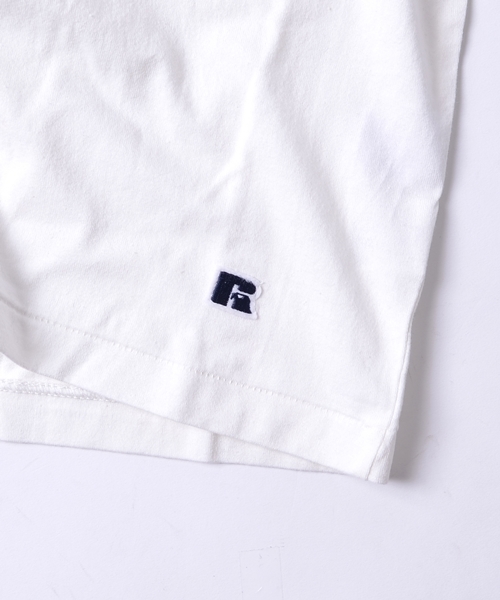 SHIPS(シップス)の「SC: RUSSEL ATHLETIC(ラッセル・アスレチック)×SHIPS 別注 プリント ショートスリーブ(半袖) Tシャツ■(Tシャツ/カットソー・メンズ・ホワイト/オリーブ/ブルー/ネイビー・SMALL/MEDIUM/X-LARGE/LARGE)」の9枚目の写真