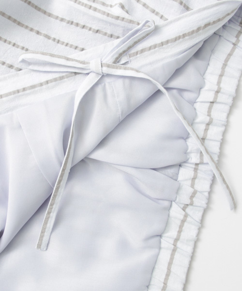 URBAN RESEARCH(アーバンリサーチ)の「UR ストライプイージーワイドパンツ(その他パンツ・レディース・サックスブルー/オフホワイト・FREE)」の18枚目の写真