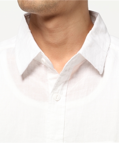 Denime（ドゥニーム）の「メンアサ七分シャツ（シャツ/ブラウス・メンズ・ブルー系その他/ホワイト/ネイビー/サックスブルー・X-LARGE/SMALL/MEDIUM/LARGE）」の7枚目の写真