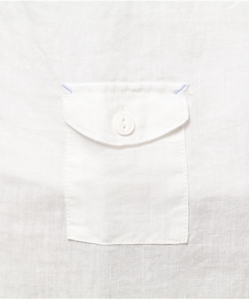 Denime（ドゥニーム）の「メンアサ七分シャツ（シャツ/ブラウス・メンズ・ブルー系その他/ホワイト/ネイビー/サックスブルー・X-LARGE/SMALL/MEDIUM/LARGE）」の9枚目の写真