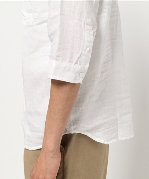 Denime（ドゥニーム）の「メンアサ七分シャツ（シャツ/ブラウス・メンズ・ブルー系その他/ホワイト/ネイビー/サックスブルー・X-LARGE/SMALL/MEDIUM/LARGE）」の10枚目の写真