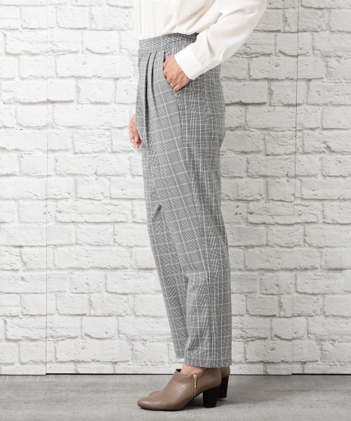 LEPSIM（レプシィム）の「ポリエステルレーヨンタックガラパンツ　725792（その他パンツ・レディース・オフホワイト/グレー/チャコールグレー・SMALL/LARGE/MEDIUM）」の11枚目の写真