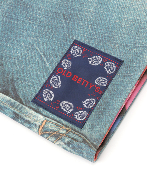 OLD BETTY'S（オールドベティーズ）の「W Face Canvas Clutch Pouch/ダブルフェイスキャンバスクラッチポーチ（クラッチバッグ・レディース・ウッド/マルチ・FREE）」の8枚目の写真