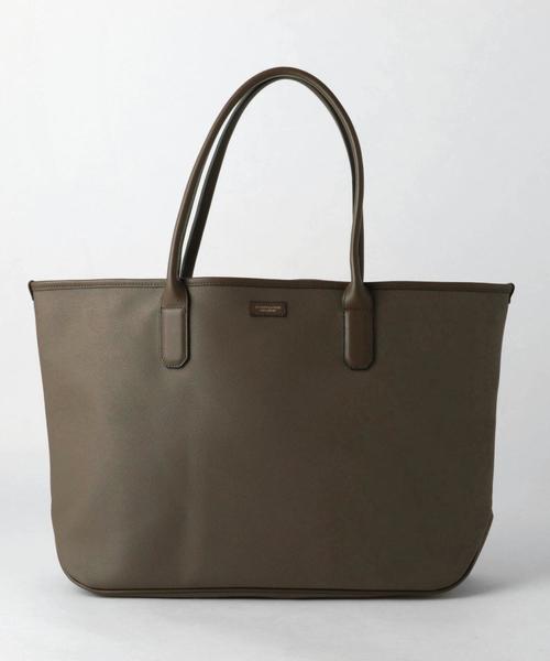 BEAUTY&YOUTH UNITED ARROWS(ビューティーアンドユースユナイテッドアローズ)の「BY コーティング エンボス トートバッグ ◇:(トートバッグ・メンズ・ダークブラウン/ネイビー/ブラック/グレー/ブラウン/ロイヤルブルー・FREE)」の4枚目の写真