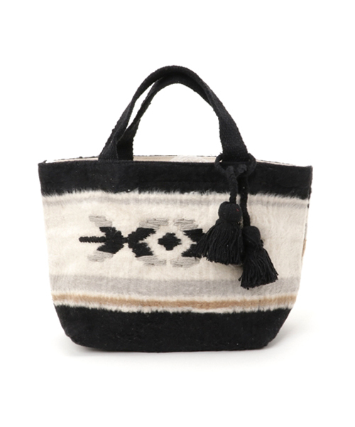 Lilas Campbell（リラキャンベル）の「【Lilas Campbell/リラキャンベル】LP RaisingTOTO Ethni/トートバッグ（トートバッグ・レディース・ワイン/ブラック・FREE）」の2枚目の写真