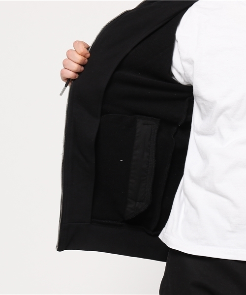 AKM Contemporary（エイケイエムコンテンポラリー）の「フルジップフードパーカ（パーカー・メンズ・グレー/ブラック・SMALL/LARGE/MEDIUM）」の7枚目の写真