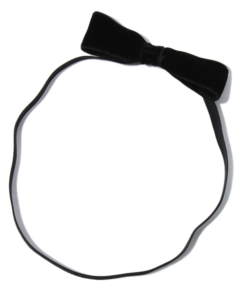 こども ビームス(コドモビームス)の「lusikka / ベロアカチューム(カチューシャ・キッズ・ブラック/ネイビー・ONE SIZE)」の1枚目の写真