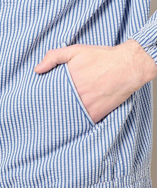 BEAUTY&YOUTH UNITED ARROWS（ビューティーアンドユースユナイテッドアローズ）の「BY シアサッカー フード パーカー ◆（パーカー・メンズ・コバルトブルー/ネイビー/ホワイト・X-LARGE/MEDIUM/LARGE/SMALL）」の13枚目の写真