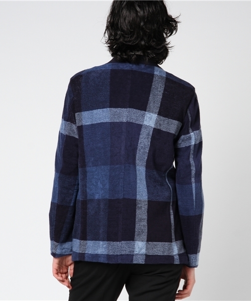 BLACK LABEL CRESTBRIDGE(ブラックレーベル・クレストブリッジ)の「ビックスケールクレストブリッジチェックパイルジャケット【COLLECTION LINE】(テーラードジャケット・メンズ・ブルー・M/L)」の3枚目の写真