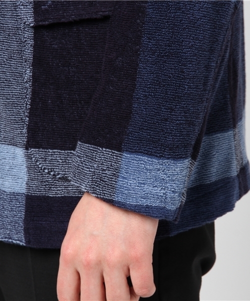 BLACK LABEL CRESTBRIDGE(ブラックレーベル・クレストブリッジ)の「ビックスケールクレストブリッジチェックパイルジャケット【COLLECTION LINE】(テーラードジャケット・メンズ・ブルー・M/L)」の6枚目の写真