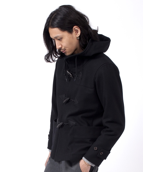 BEAUTY&YOUTH UNITED ARROWS（ビューティーアンドユースユナイテッドアローズ）の「by メルトン ダッフルコート ∴ ◆（ダッフルコート・メンズ・ブラック/ダークグレー・SMALL/MEDIUM/LARGE/X-LARGE）」の2枚目の写真