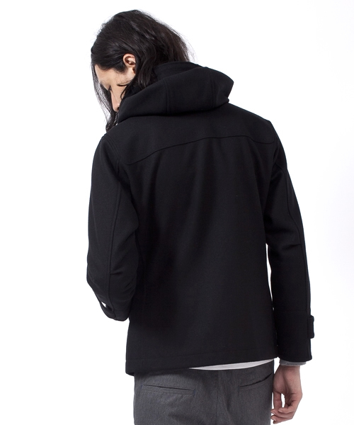BEAUTY&YOUTH UNITED ARROWS（ビューティーアンドユースユナイテッドアローズ）の「by メルトン ダッフルコート ∴ ◆（ダッフルコート・メンズ・ブラック/ダークグレー・SMALL/MEDIUM/LARGE/X-LARGE）」の4枚目の写真