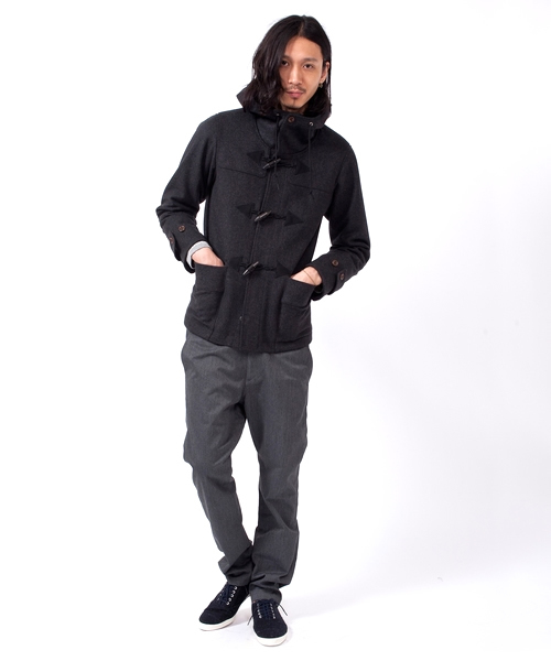 BEAUTY&YOUTH UNITED ARROWS（ビューティーアンドユースユナイテッドアローズ）の「by メルトン ダッフルコート ∴ ◆（ダッフルコート・メンズ・ブラック/ダークグレー・SMALL/MEDIUM/LARGE/X-LARGE）」の8枚目の写真