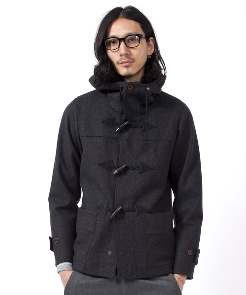 BEAUTY&YOUTH UNITED ARROWS（ビューティーアンドユースユナイテッドアローズ）の「by メルトン ダッフルコート ∴ ◆（ダッフルコート・メンズ・ブラック/ダークグレー・SMALL/MEDIUM/LARGE/X-LARGE）」の9枚目の写真
