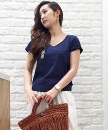 EGOIST | 両Vデザインsweat stainトップ 　(Tシャツ/カットソー)