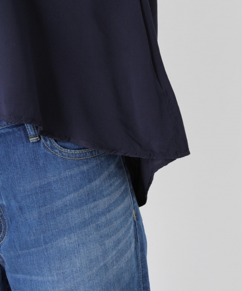 Andemiu（アンデミュウ）の「シシュウカフタンブラウス759597（シャツ/ブラウス・レディース・ホワイト/ネイビー・FREE）」の10枚目の写真