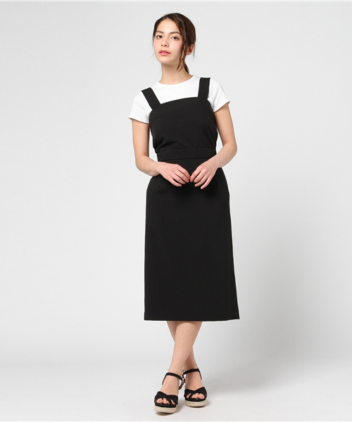 N.（N. Natural Beauty Basic）（エヌエヌナチュラルビューティーベーシック）の「２WAYビスチェストレートラインワンピース（ワンピース・レディース・ブルー/ブラック・MEDIUM）」の17枚目の写真