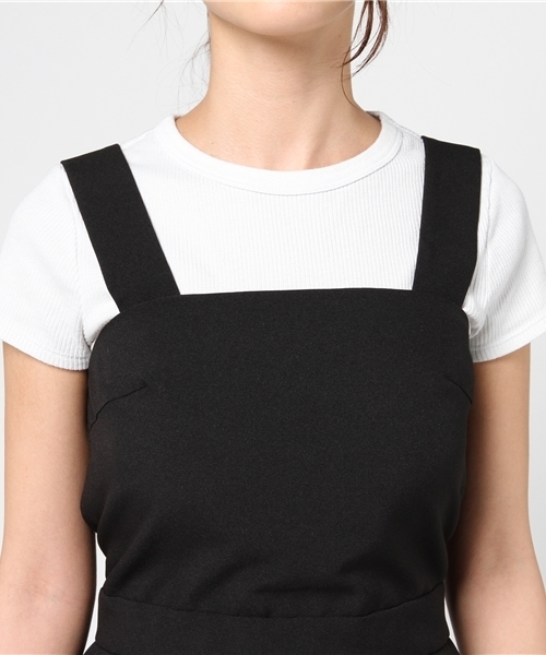 N.（N. Natural Beauty Basic）（エヌエヌナチュラルビューティーベーシック）の「２WAYビスチェストレートラインワンピース（ワンピース・レディース・ブルー/ブラック・MEDIUM）」の6枚目の写真