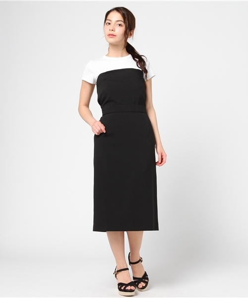 N.（N. Natural Beauty Basic）（エヌエヌナチュラルビューティーベーシック）の「２WAYビスチェストレートラインワンピース（ワンピース・レディース・ブルー/ブラック・MEDIUM）」の12枚目の写真