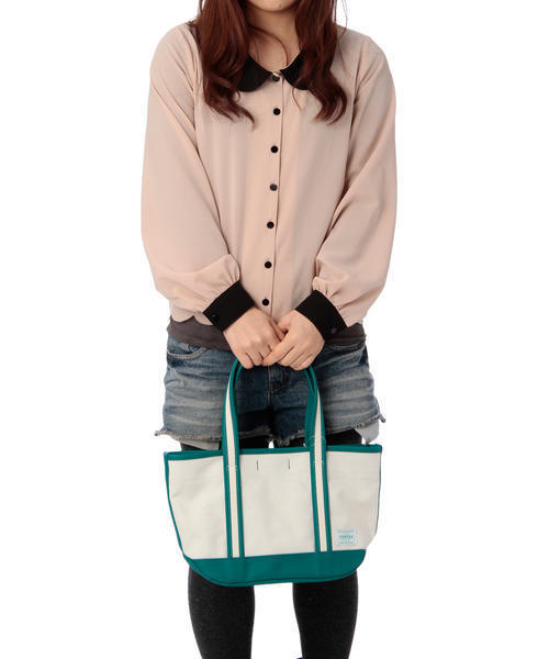 PORTER（ポーター）の「PORTER GIRL BOYFRIEND TOTE SMALL <B印 YOSHIDA SELECT>（トートバッグ・レディース・カーキ/ワイン/オレンジ/グリーン系その他/イエロー/ネイビー/ブラック・ONE SIZE）」の12枚目の写真