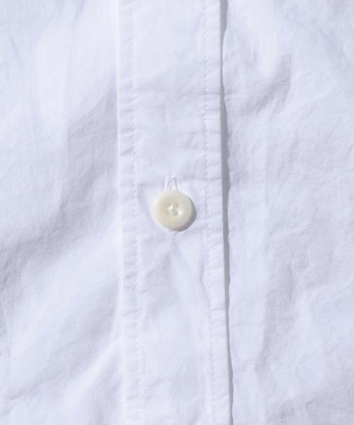 MHL.（エムエイチエル）の「＜MHL.＞ 16 POP N/C SSL/シャツ ◆（シャツ/ブラウス・メンズ・ホワイト/ネイビー・LARGE/MEDIUM）」の7枚目の写真