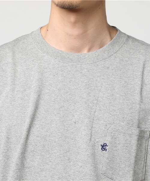 GRANDE FOOTBALL PRODUCTS(グランデフットボールプロダクツ)の「【GRANDE/グランデ】gfp EMBROID POCKET Tシャツ(Tシャツ/カットソー・メンズ・ヘザーグレー/ホワイト/ネイビー/ブラック・L/S/M/XL)」の11枚目の写真