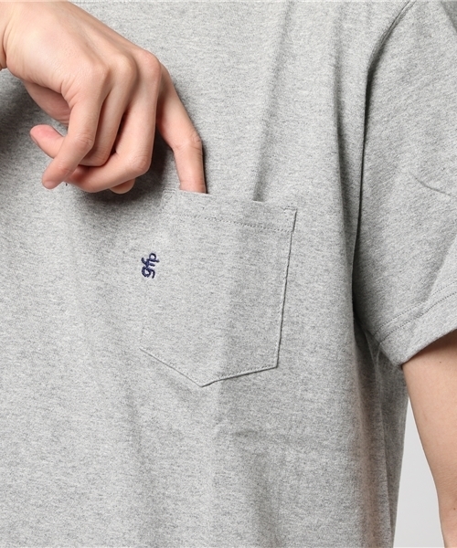 GRANDE FOOTBALL PRODUCTS(グランデフットボールプロダクツ)の「【GRANDE/グランデ】gfp EMBROID POCKET Tシャツ(Tシャツ/カットソー・メンズ・ヘザーグレー/ホワイト/ネイビー/ブラック・L/S/M/XL)」の14枚目の写真