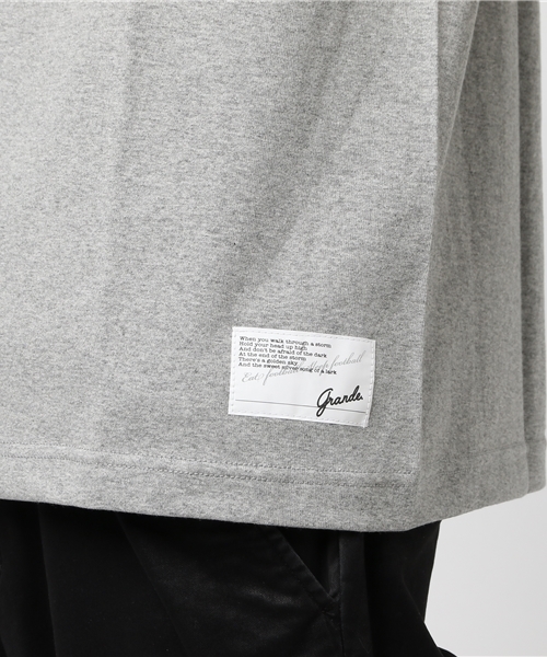 GRANDE FOOTBALL PRODUCTS(グランデフットボールプロダクツ)の「【GRANDE/グランデ】gfp EMBROID POCKET Tシャツ(Tシャツ/カットソー・メンズ・ヘザーグレー/ホワイト/ネイビー/ブラック・L/S/M/XL)」の5枚目の写真