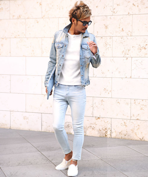 LUXSTYLE（ラグスタイル）の「サーマル無地ヘンリーネックロンT（Tシャツ/カットソー・メンズ・ブラック/ホワイト/杢グレー・XL/M/L）」の11枚目の写真