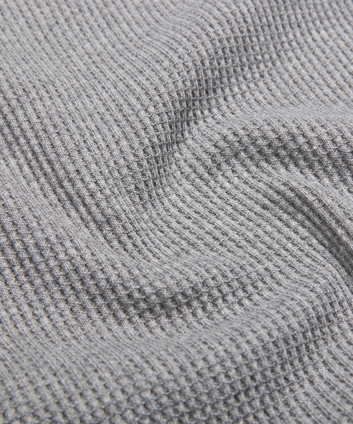 LUXSTYLE（ラグスタイル）の「サーマル無地ヘンリーネックロンT（Tシャツ/カットソー・メンズ・ブラック/ホワイト/杢グレー・XL/M/L）」の22枚目の写真